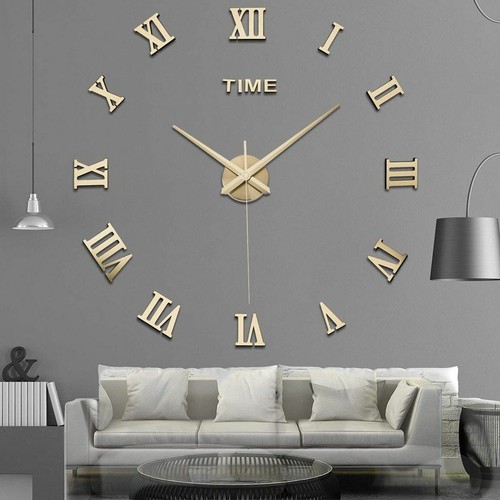 Modern diy large wall - wall, clock